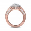FlyerFit® 14K Pink Gold Shank And White Gold Top Encore Engagement Ring
