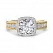 FlyerFit® 14K Yellow and 14K White Gold Encore Engagement Ring