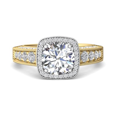 flyerfit® 14k white gold encore engagement ring