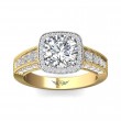 FlyerFit® 14K Yellow and 14K White Gold Encore Engagement Ring