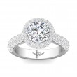FlyerFit® 18K White Gold Encore Engagement Ring