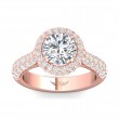 FlyerFit® 18K Pink Gold Encore Engagement Ring
