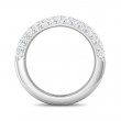 FlyerFit® Platinum Micropave Wedding Band