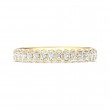 FlyerFit® 18K Yellow Gold Micropave Wedding Band