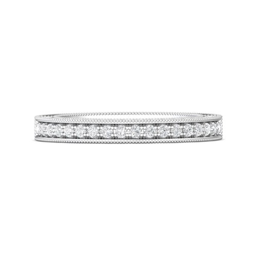 FlyerFit&reg; Platinum Vintage Wedding Band