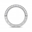 FlyerFit® 14K White Gold Vintage Wedding Band