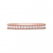 FlyerFit® 14K Pink Gold Vintage Wedding Band