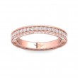 FlyerFit® 14K Pink Gold Vintage Wedding Band