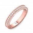 FlyerFit® 14K Pink Gold Vintage Wedding Band
