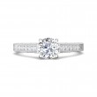 FlyerFit® Platinum Vintage Engagement Ring