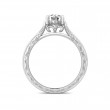 FlyerFit® Platinum Vintage Engagement Ring