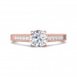 FlyerFit® 18K Pink Gold Vintage Engagement Ring