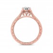 FlyerFit® 18K Pink Gold Vintage Engagement Ring