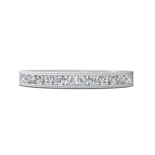 FlyerFit&reg; Platinum Vintage Wedding Band