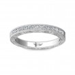 FlyerFit® Platinum Vintage Wedding Band