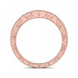 FlyerFit® 18K Pink Gold Vintage Wedding Band