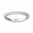 FlyerFit® 14K White Gold Channel  Wedding Band