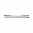 FlyerFit® 14K Pink Gold Channel  Wedding Band