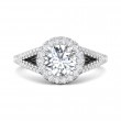 FlyerFit® Platinum Vintage Engagement Ring