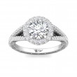 FlyerFit® Platinum Vintage Engagement Ring
