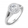 FlyerFit® Platinum Vintage Engagement Ring
