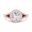 FlyerFit® 14K Pink Gold Vintage Engagement Ring