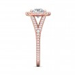 FlyerFit® 14K Pink Gold Vintage Engagement Ring