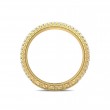 FlyerFit® 14K Yellow Gold Micropave Cutdown Wedding Band