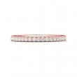 FlyerFit® 18K Pink Gold Vintage Wedding Band