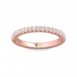 FlyerFit® 18K Pink Gold Vintage Wedding Band
