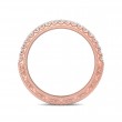 FlyerFit® 18K Pink Gold Vintage Wedding Band
