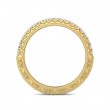 FlyerFit® 18K Yellow Gold Vintage Wedding Band