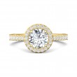FlyerFit® 14K Yellow Gold Vintage Engagement Ring