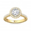 FlyerFit® 14K Yellow Gold Vintage Engagement Ring