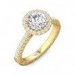 FlyerFit® 14K Yellow Gold Vintage Engagement Ring