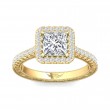 FlyerFit® 14K Yellow Gold Vintage Engagement Ring