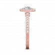 FlyerFit® 14K Pink Gold Vintage Engagement Ring