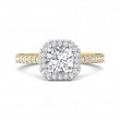 FlyerFit® 14K Yellow and 14K White Gold Vintage Engagement Ring