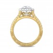 FlyerFit® 14K Yellow and 14K White Gold Vintage Engagement Ring