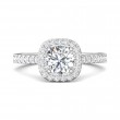 FlyerFit® Platinum Vintage Engagement Ring