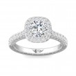 FlyerFit® Platinum Vintage Engagement Ring