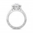 FlyerFit® Platinum Vintage Engagement Ring
