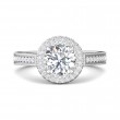 FlyerFit® 14K White Gold Vintage Engagement Ring