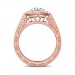 FlyerFit® 14K Pink Gold Vintage Engagement Ring