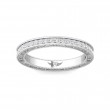 FlyerFit® Platinum Vintage Wedding Band