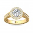 FlyerFit® 14K Yellow Gold Vintage Engagement Ring