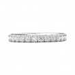 FlyerFit® Platinum Micropave Cutdown Wedding Band