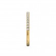 FlyerFit® 14K Yellow Gold Micropave Cutdown Wedding Band