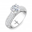 FlyerFit® 18K White Gold Encore Engagement Ring