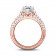 FlyerFit® 14K Pink Gold Shank And White Gold Top Encore Engagement Ring